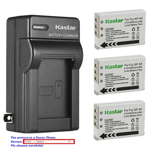 Kastar Battery Wall Charger for Fujifilm NP-95 Battery & Fujifilm BC-65N Charger - Picture 1 of 11