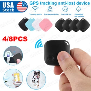 4X Bluetooth Mini GPS Tracking Tag Key Kids Pet Finder Tracker Location Device - Picture 1 of 14