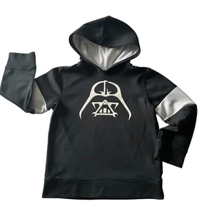 Star Wars Darth Vader Boys M 5/6 Black Pullover Hoodie Sweatshirt EUC - Picture 1 of 8
