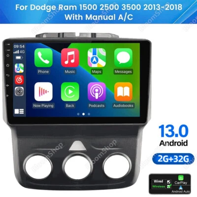 Radio de coche Apple Carplay para Dodge Ram 1500 2500 3500 2014-2018 estéreo 2016 2017 Foto 1 de 4