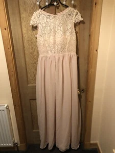 NEW - Full Length dress - bridesmaid / prom /occasion with intricate lace detail - Picture 1 of 10
