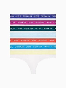 Calvin Klein Damen CK One 7er-Pack Tanga weiß/multi QF6574 900 - Bild 1 von 8