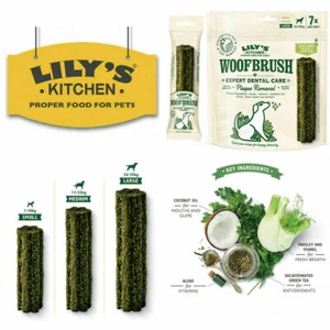 Dental Sticks Chews Lilys Kitchen WoofBrush Dog Treats Natural Healthy 4 Sizes - Picture 1 of 12