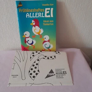 NEU "Frühlingshaftes ALLELLEI" Ideen aus Tonkarton Vorlagen Originalgröße geheft - Bild 1 von 3