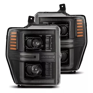 AlphaRex LUXX 2008-2010 Ford Super Duty Excursion LED Projector Headlights Lamps - Picture 1 of 14