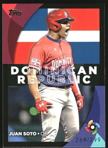 2023 Topps '23 World Baseball Classic Stars Black #WBC7 Juan Soto /299