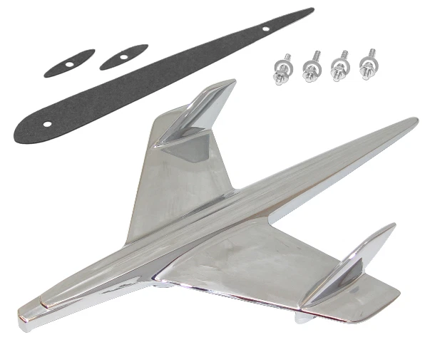 Chevrolet 1955 tamaño completo capó de coche de pasajeros adorno de pájaro Bel Air 150 210 nuevo* Foto 1 de 1