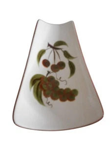 Vintage Stangl Pottery USA made Orchard Song curved Relish Dish Estate Find - Picture 1 of 4