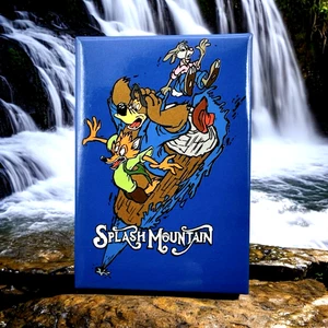 SPLASH MOUNTAIN Brer RABBIT BEAR FOX Vintage PIN BADGE DISNEY Theme Park Ride WD - Picture 1 of 9