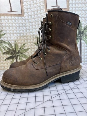 RED WING 83834 Irish Setter Mesabi Safety Toe 8" Logger Work Boots Mens 14 D - Image 1 of 4