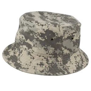 Camo Cotton Bucket Hat for Women and Men Packable Travel Summer Beach Hat 190... - Picture 1 of 5