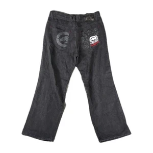 Vintage Ecko Unltd Herren Jeans Etikett 38x33 ca. 35x30 schwarz Denim Baggy Fit Y2K - Bild 1 von 13