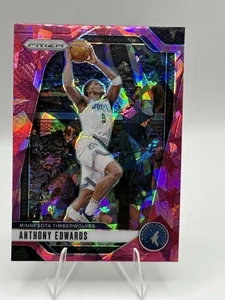 2024-25 Panini Prizm Anthony Edwards #100 Pink Ice Prizm Minnesota Timberwolves - Imagen 1 de 11