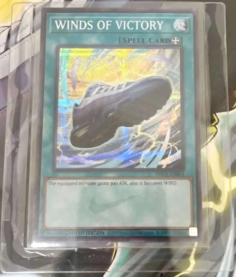 SALE NEW Yu-Gi-Oh X Nike Air Max 95 Winds Of Victory Spell Promo Card Japan Ship - Image 1 of 1