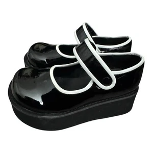 Scarpe Demonia Platform Mary Jane Goth Punk Lolita Kawaii taglia 6 Whimsigoth - Foto 1 di 11