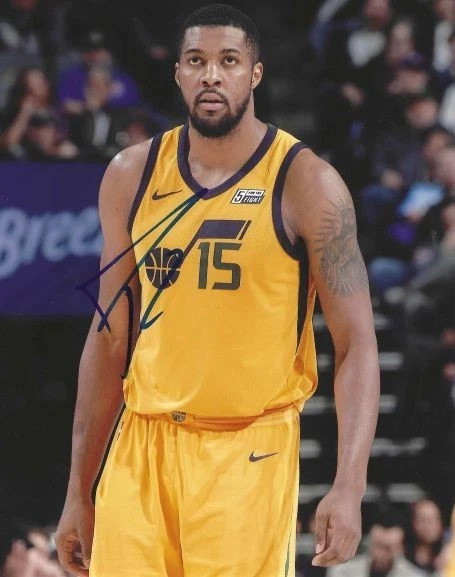 Foto autografiada firmada 8x10 de Derrick Favors Utah Jazz con certificado de autenticidad Foto 1 de 1