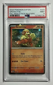 Growlithe SVP 024 •PSA 9 MINT• HD SWIRL Scarlet & Violet: Black Star Promo 2023 - Bild 1 von 5