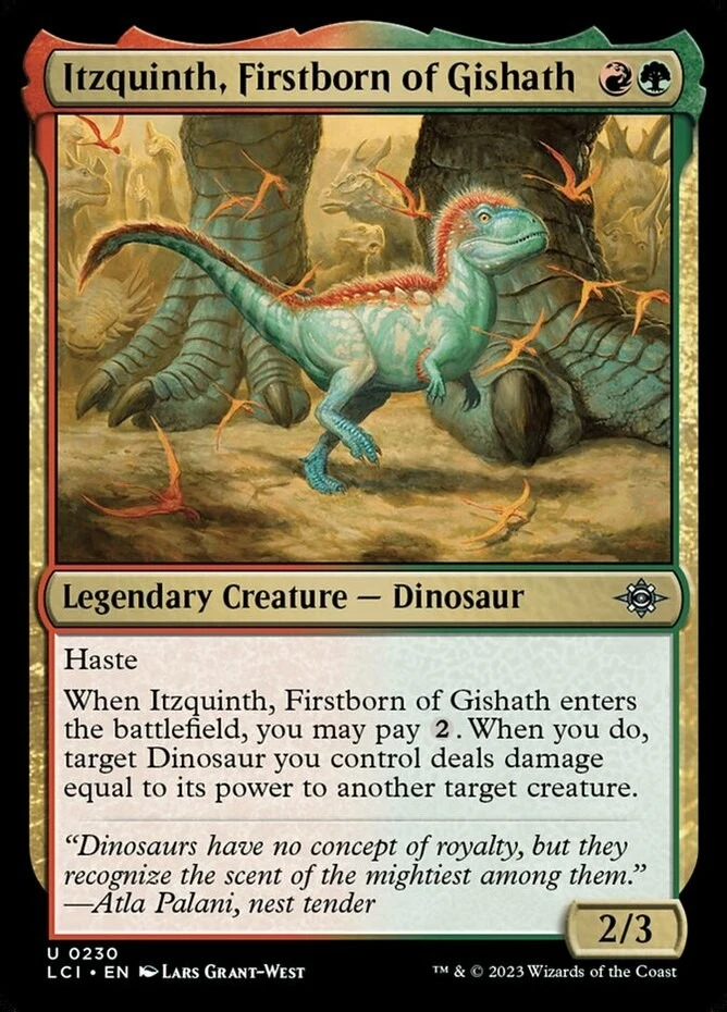 Itzquinth, Firstborn of Gishath - Lost Caverns of Ixalan - English - NM - MTG - Image 1 of 1