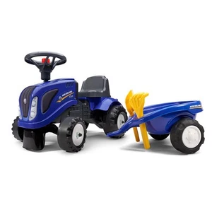 New Holland Tractor with Trailer, Gardening Tools & 2 Decal Sets by Falk FA280C - Picture 1 of 2