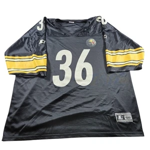 Vintage Pittsburgh Steelers Trikot Herren 4XL schwarz Jerome Bettis Starter 90s - Bild 1 von 9
