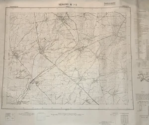 PLAN CARTE DE FRANCE AU 25 000 VERVINS N° 1-2 - Planzeiger 1 / 25 000 - Picture 1 of 2
