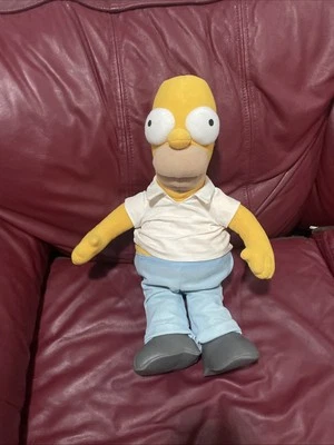 "Muñeco de peluche Homer Simpson 16"" de colección 2002 aplausos no funciona" Foto 1 de 2
