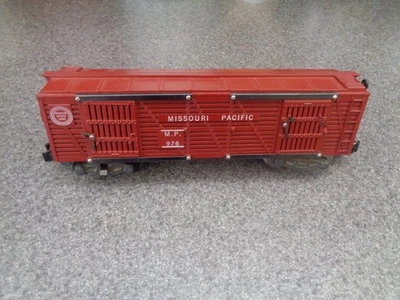 American Flyer 1955 S Gauge #976 Operating Mo. Pac. Cattle Car,  Super Nice, E+ - Image 1 of 4
