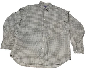 Ralph Lauren Shirt Mens XL Plaid Made in Italy Dress Button Up Purple Label - Picture 1 of 15