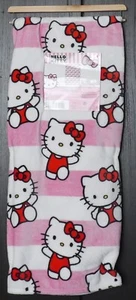 NEW Hello Kitty 50"x70" Silk Touch Throw Blanket Bows Bow Stripes - Picture 1 of 3
