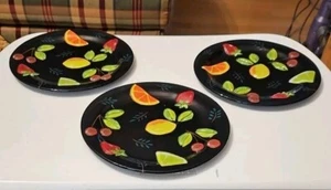 Fused Glass 9 inch Plates in the manner of HIGGINS fused Glass . Fine Art Glass - Picture 1 of 3