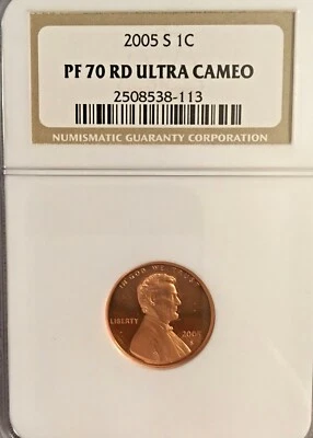 2005-S LINCOLN CENT - NGC PF 70 Red Ultra Cameo - Image 1 of 2