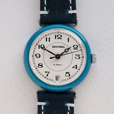 Reloj mecánico soviético vintage marca SEKONDA Raketa. URSS Foto 1 de 4