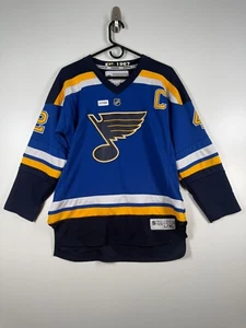 Reebok Youth David Backes #42 St. Louis Blues NHL Jersey Blue Sz L/XL 20.5x28.5 - Picture 1 of 14