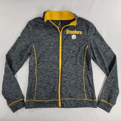 Chaqueta Pittsburgh Steelers NFL Ropa Adolescente Jóvenes Niñas Talla L Cremallera Completa Pista Usada en Excelente Condición Foto 1 de 4