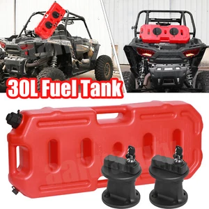 30L 8 Gallon Fuel Pack Gas Container Fuel Can Lock Fit for Jeep UTV Polaris RZR - Picture 1 of 8