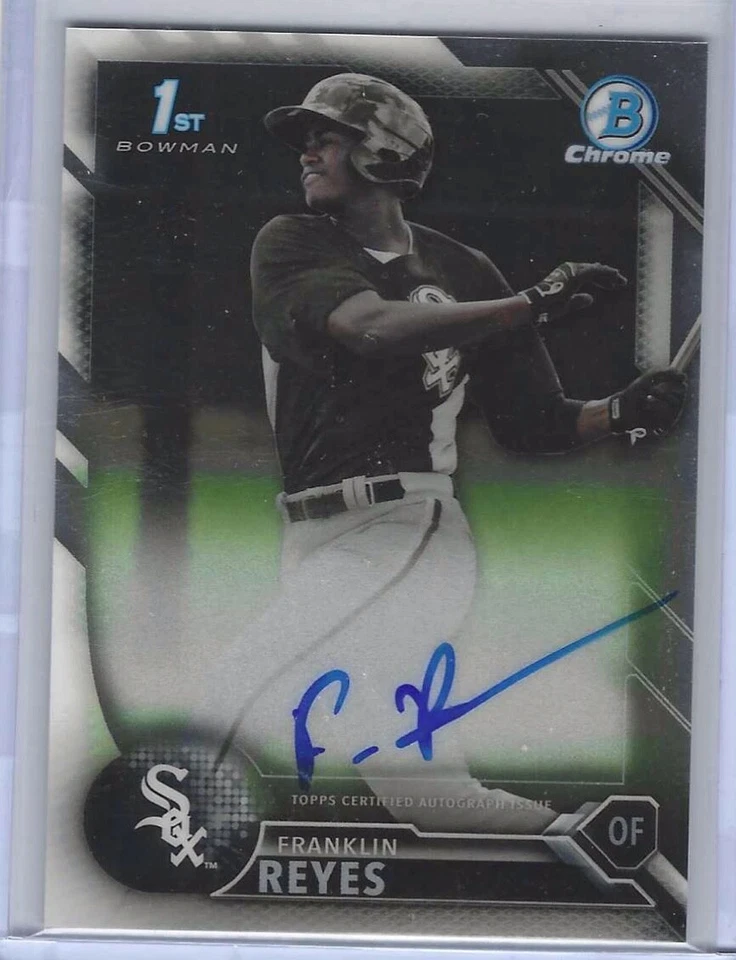 FRANKLIN REYES 2016 BOWMAN CHROME 1ST PROSPECT ON CARD AUTO #BCAP-FR - Image 1 of 1