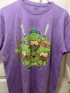 Camiseta TMNT Teenage Mutant Ninja Turtles 2016 Viacom púrpura para hombre M - Imagen 1 de 3