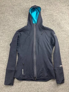 Icebreaker GT 260 Jacke Damen mittelblau Kapuze Merinowolle Full Zip - Bild 1 von 8