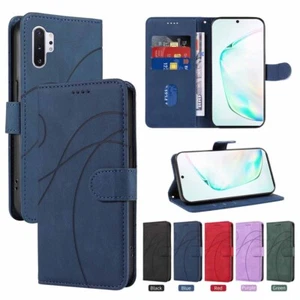 For Samsung Note 20 Ultra 8 9 10 Plus S23 Wallet Card Holder Leather Case Cover - Picture 1 of 37