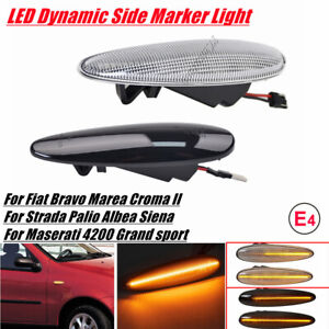 LED Dynamic Side Marker Light For Fiat Bravo Brava HGT 1995-2001 Albea 2002-2006