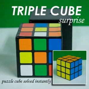 Triple Cubo Mágico - ¡Un Cubo en Desorden se Corrige Mágicamente! - Imagen 1 de 4