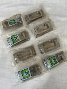 Brass Mid Century MCM Antique Hardware Handle drawer pull 4" cc NOS Lot of 8 - Picture 1 of 7
