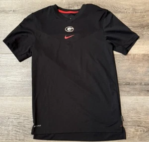 Para hombres Nike Negro Georgia Bulldogs Fútbol Sobre el Campo Camisa Rendimiento Pequeña Dawg - Imagen 1 de 7