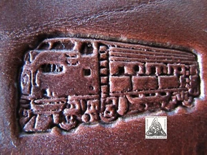 Auslaufmodell Craftool CO. USA 1988 Modern Train 1" Ledermarke 8404 - Bild 1 von 3