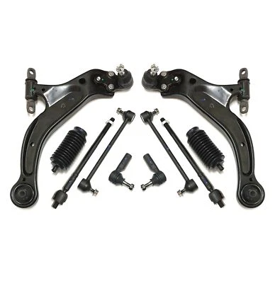 Kit de extremidades de haste de amarração de braços de controle de suspensão dianteira 10 peças para Toyota Avalon Solara - Imagem 1 de 4