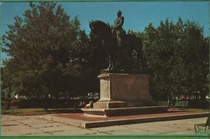 Vintage Postcard General Draper Statue Milford Massachusetts MA - Picture 1 of 4
