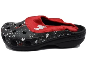 DISNEY Mickey Mouse Limited Edition Size Men M 3 women W 5 Adult Crocs Red Black - Picture 1 of 10