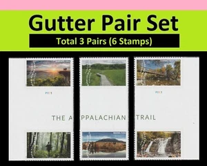 US 5960 Appalachian Trail F horz gutter pair set 3x2 MNH 2025 - Picture 1 of 4