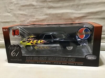 STUDEBAKER 1950 ЧЕРНЫЙ ПЛАМЕННЫЙ ЗАКАЗ 50473 ЛИТОЙ 1/18 ШОССЕ 61 РЕДКАЯ NIB - Изображение 1 из 4
