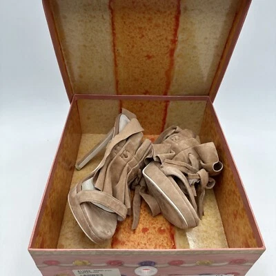 Jeffrey Campbell Mujer Colmena Rubor Gamuza Talla 8.5 Retro Tostado Orig. Caja 811053 Foto 1 de 4